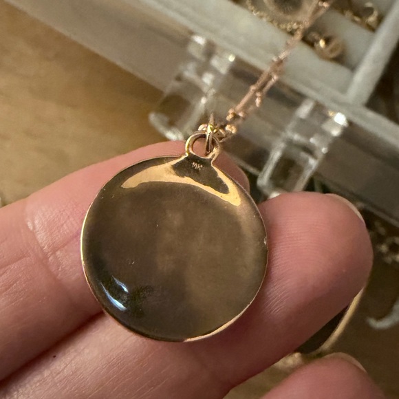 Ring Concierge Zodiac Medallion Necklace Libra 14k Rose Gold - Picture 13 of 13